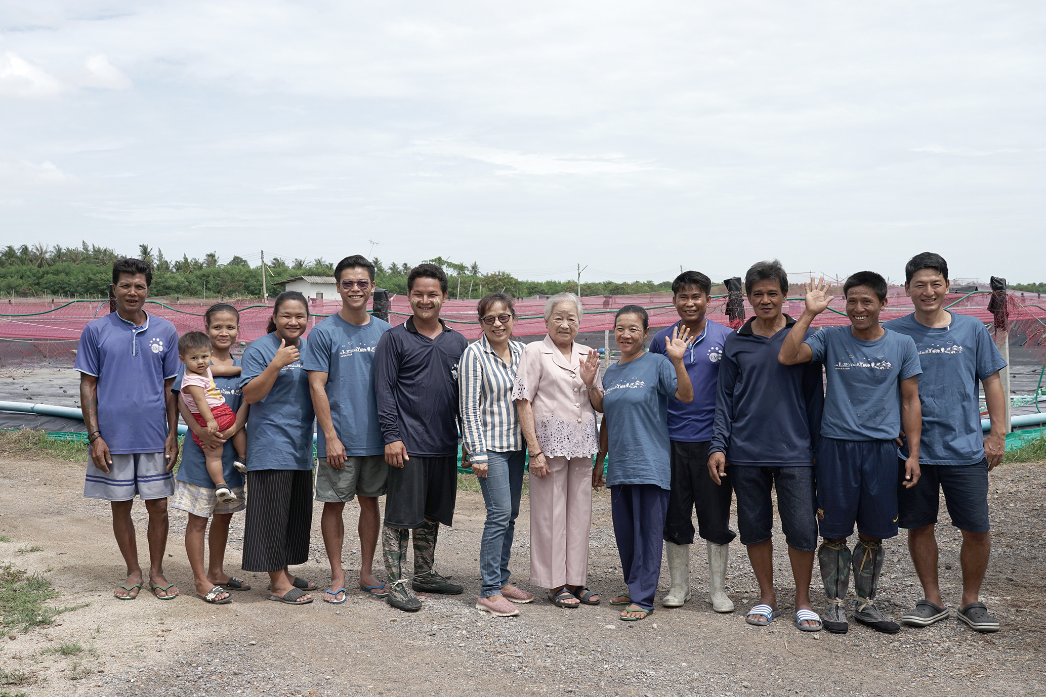 Ms. Nittaya and her farm staff