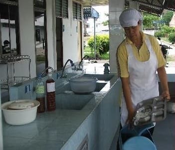 Washing dishes with AEM and EM soap