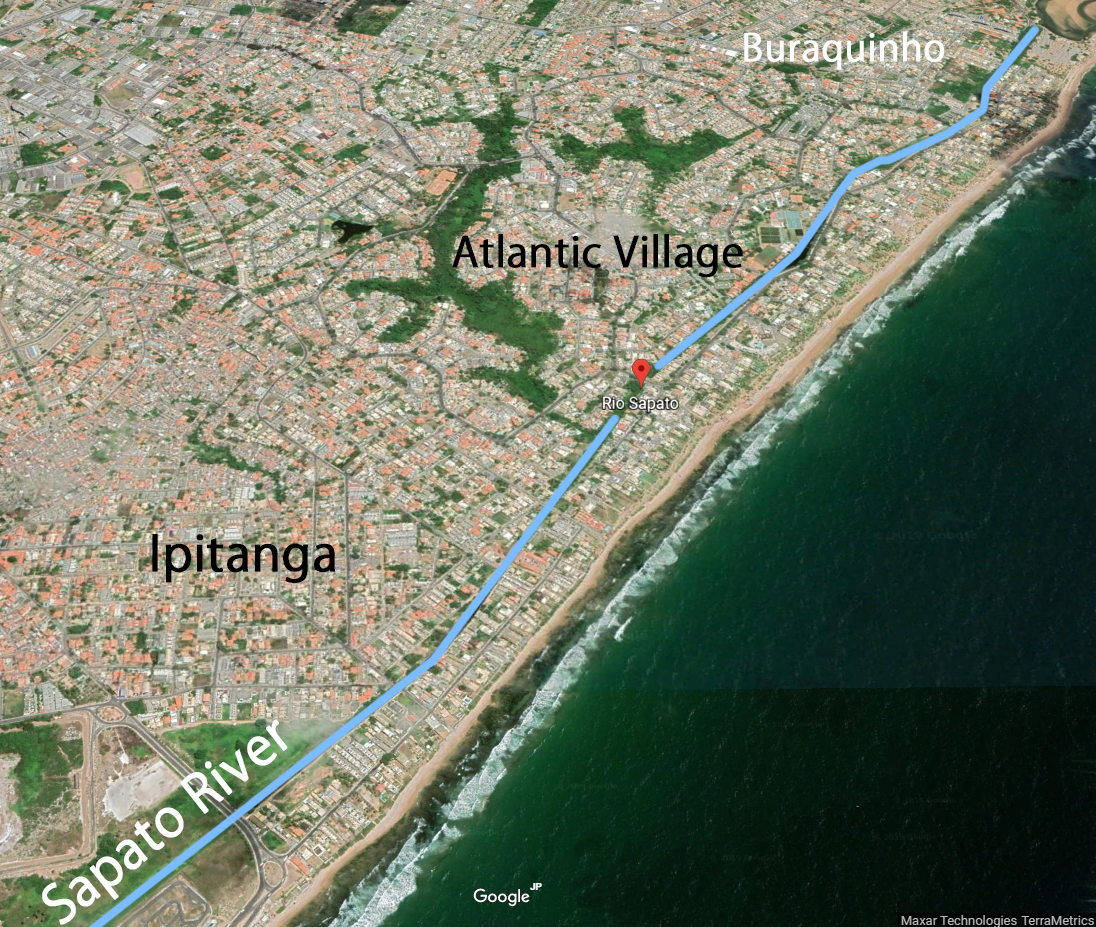 Sapato River location (Brazil)