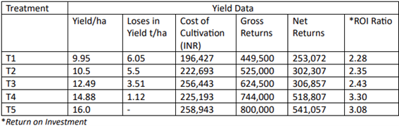 Effect of EM Technology on Yield of Pomegranate Crop