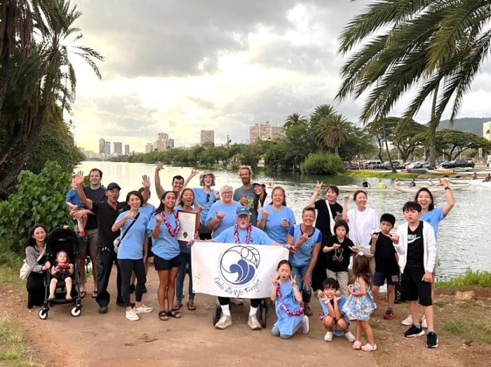 The Genki Ala Wai Project. “World EM Ball Day” held on August 8th, 2024 in Hawaii. There were 27 participants and 1,000 EM Genki Balls were thrown in.