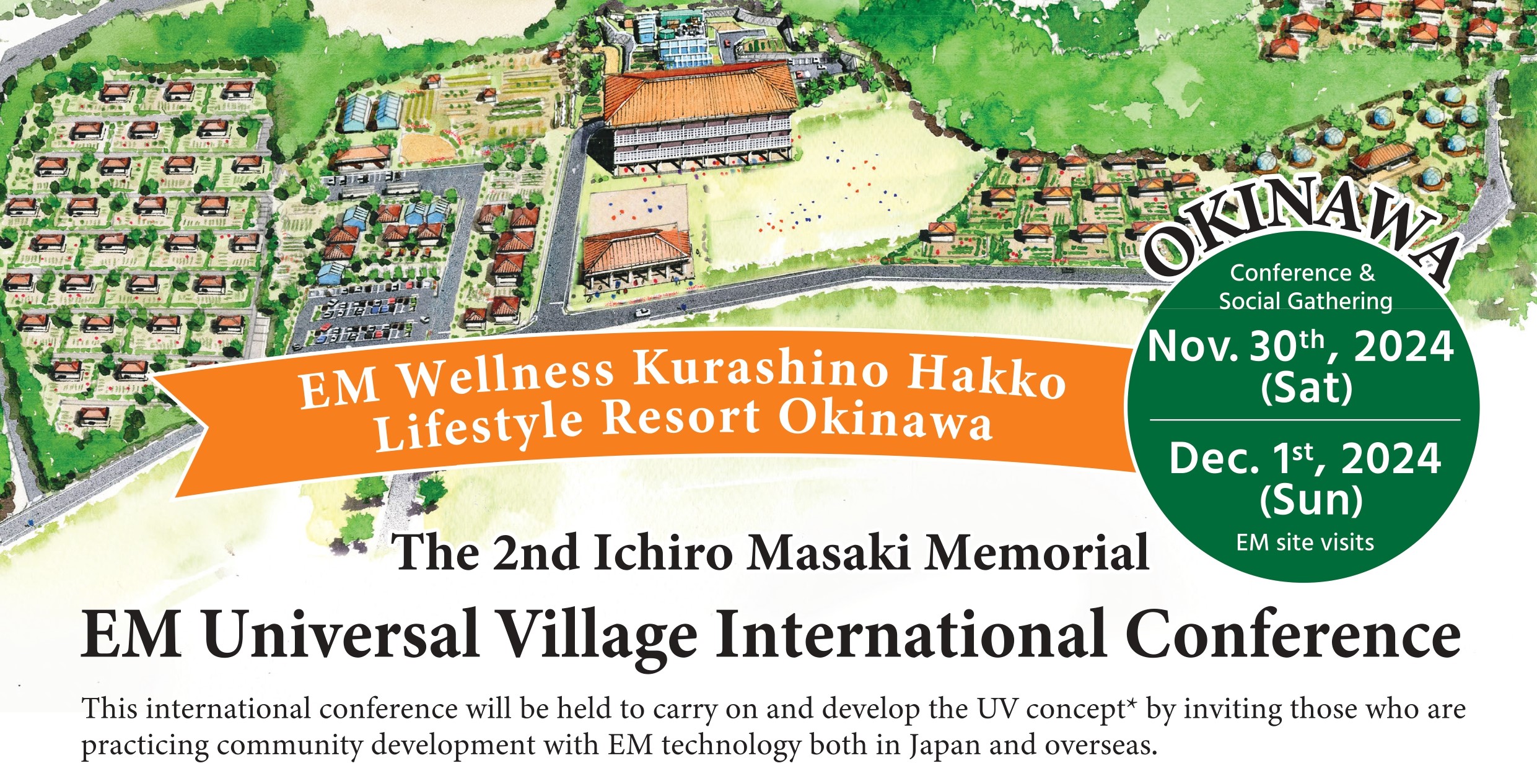 The 2nd Ichiro Masaki Memorial EM Universal Village International Conference: Fully Booked